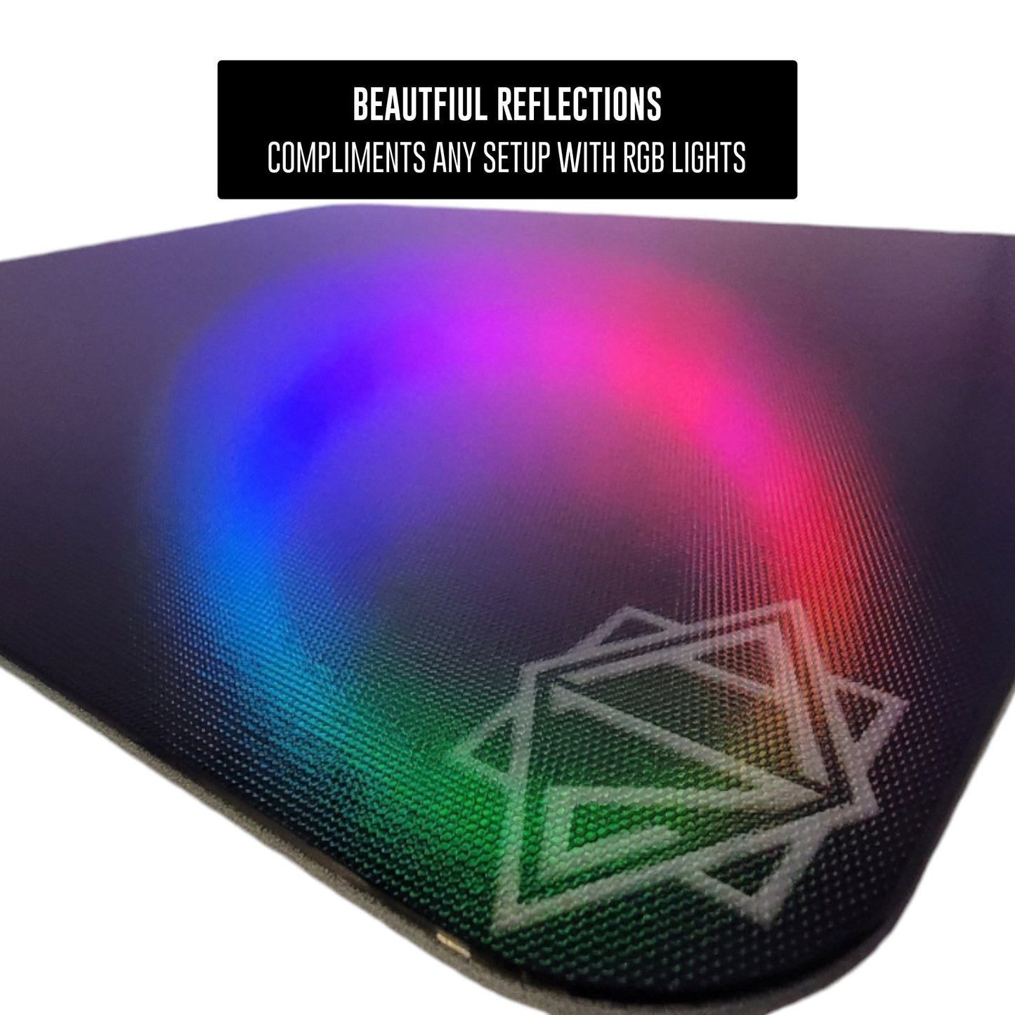 Azzura Glass Pad Gaming Mouse Pad | Professional Mouse Mat | Black | Special Surface with Improved Precision and Speed